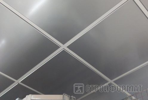 Подвесной потолок металлик фото