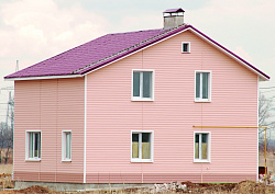 Сайдинг Земляничный фасад фото