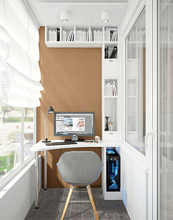 Полы на балконе Солино темный фото