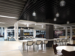 Потолки Грильято для отделки на фудкорте фото