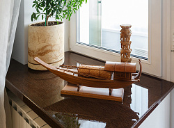 Подоконник Кристаллит Венге фото