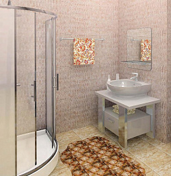 Панели ПВХ КронаПласт Травертин микс фото