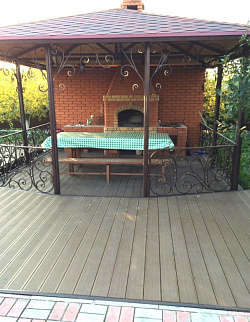 Террасная доска MultiDeck для отделки зоны для мангала фото