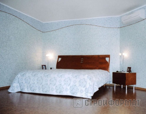 Спальня в голубых тонах фото