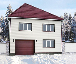 Сайдинг белый на доме фото