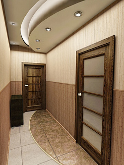 Панель ПВХ Классический и палевый бамбук фото