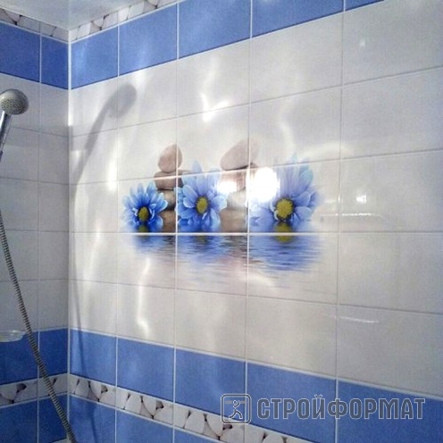 Панель ПВХ Каприз на стене ванной фото
