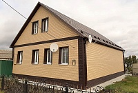 Фасадные панели Стоун-Хаус под песочный и коричневый кирпич