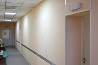 Панели Vekoroom для стен коридора больнице
