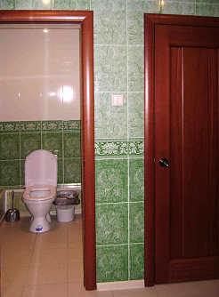 Панель ПВХ Леон зеленый коридор фото