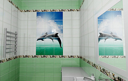 Панель ПВХ Океан зеленый фото