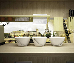 Интерьерная панель Париж-Ретро фото