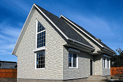 Альта-Профиль Камень белый фасад фото