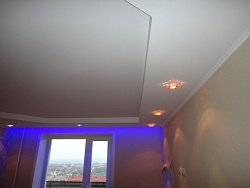 Двухуровневый  потолок фото