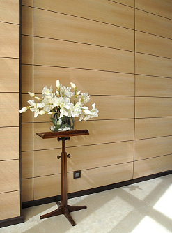 Панель МДФ Лес вельвет на стене фото