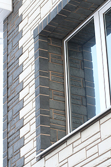 Камень Белый вариант отделки окна фото