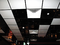 Черные и белые алюминиевые кассетные потолки Цесал