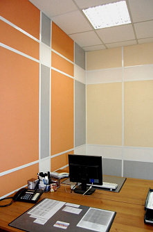 Отделка офиса огнестойкими панелями стены фото