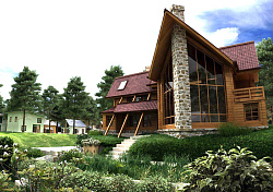 Ондувилла на крыше частного дома фото