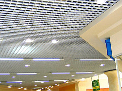 Потолки Грильято белые фото