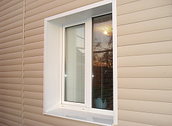 Сайдинг бревно Кофе с молоком фото