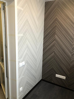 Панель ПВХ Шпон орех светлый и темный балкон Панель ПВХ Шпон орех светлый и темный балкон фото