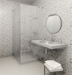 Панели ПВХ КронаПласт Белый мрамор микс фото