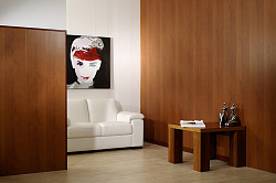 Панели МДФ в отделке комнаты Орех итальянский фото