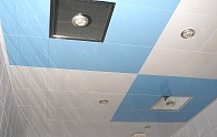 Алюминиевые кассетные потолки Cesal точечные светильники