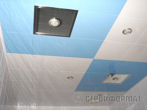 Алюминиевые кассетные потолки Cesal точечные светильники фото