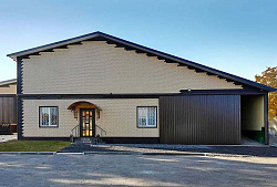 Фасадные панели Стоун-Хаус под кирпич песочный и коричневый Фасадные панели Стоун-Хаус под кирпич песочный и коричневый фото