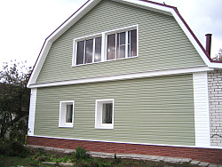 Сайдинг зеленый фото