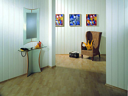 Панели МДФ светлые в отделке комнаты фото