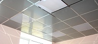 Алюминиевые кассетные потолки Cesal цвета металлик