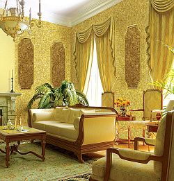 Шелковая штукатурка золотистая фото