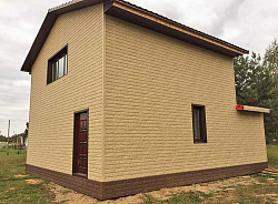 Фасадные панели Ю-Пласт Камень золотистый и жженый Фасадные панели Ю-Пласт Камень золотистый и жженый фото