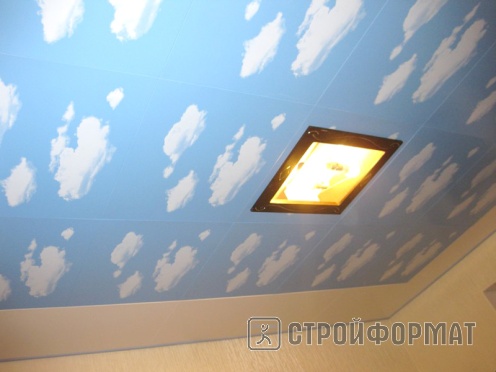 Алюминиевые кассетные потолки Cesal Небо фото