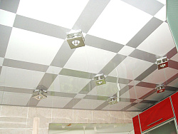 Алюминиевые кассетные потолки Cesal Белый матовый  фото