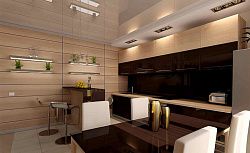 Панели МДФ Квадро Лес Вельвет и Шоколадный фото