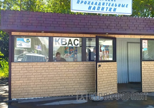 Фасадные панели Стоун-Хаус Кирпич коричневый и бежевый фото