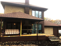 Фагот Талдомский и Кирпич клинкерный коричневый фото