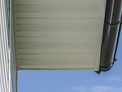 Софит Grand Line белый с частичной перфорацией фото