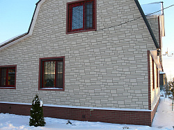 Альта-Профиль Камень Белый для загородного дома фото