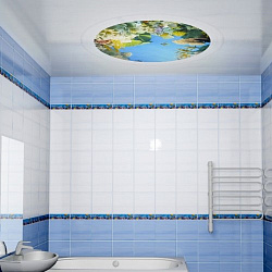 Панель ПВХ Афалины потолочная фото