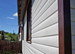 Сайдинг виниловый Ю-Пласт Timberblock ясень беленый фото