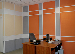 Отделка стен офиса огнестойкими панелями фото