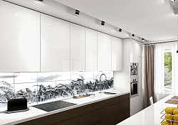 Интерьерная панель Рожь черная фартук фото