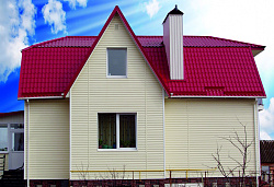 Альта-Сайдинг Кремовый фасад фото