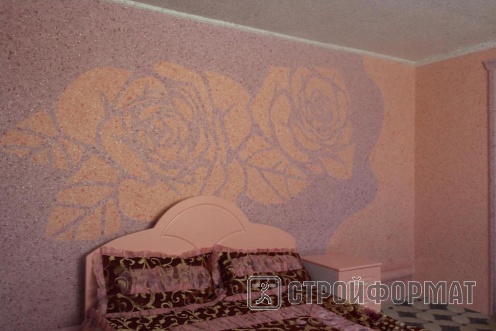 Спальня с цветочным орнаментом фото