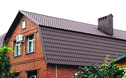 Металлочерепица Капелла шоколад фото